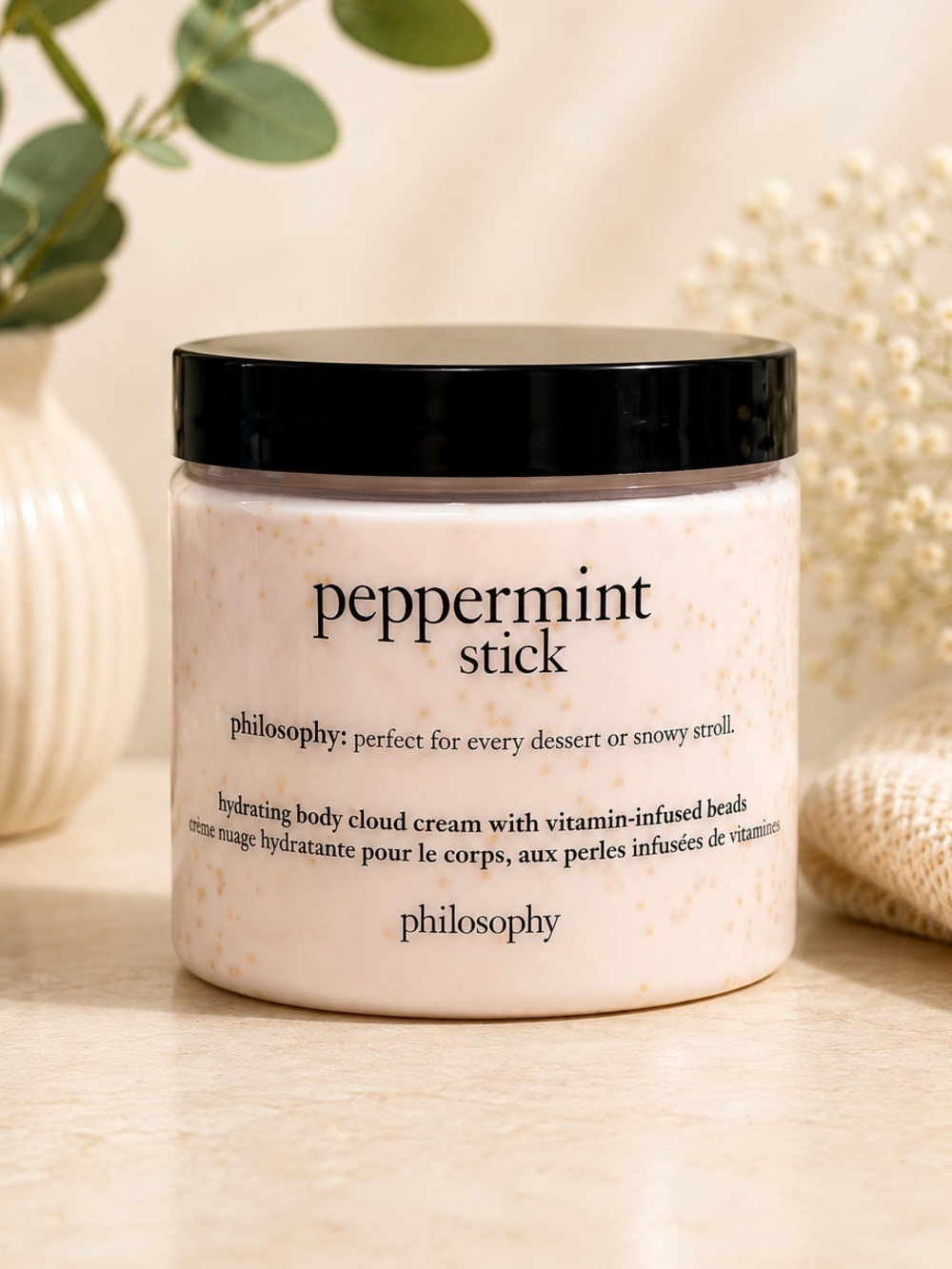 Philosophy Peppermint Stick Hydrating Body Cloud Cream- vitamin infused beads